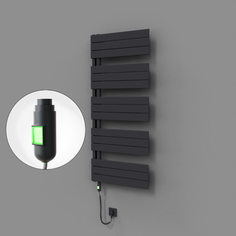 Sirius Dekoratif Elektrikli Havlupan 600x1400 Koyu Antrasit (On/Off Düğmeli) 900W 