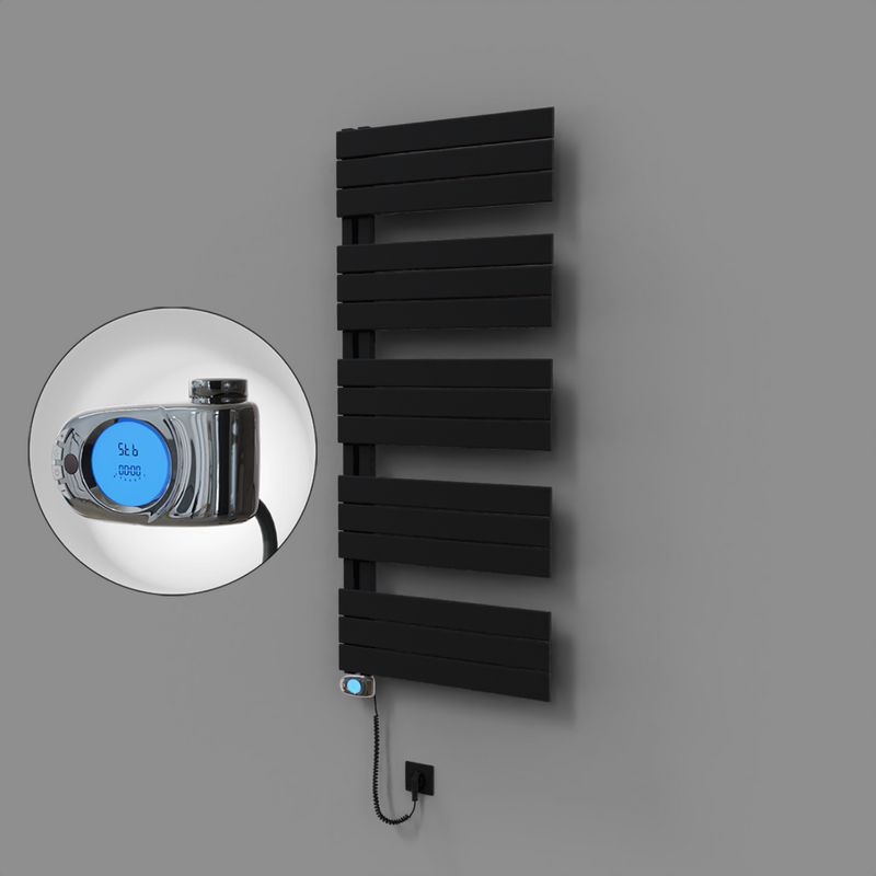 Sirius Dekoratif Elektrikli Havlupan 600x1400 Siyah (Musa Termostat) 900W 