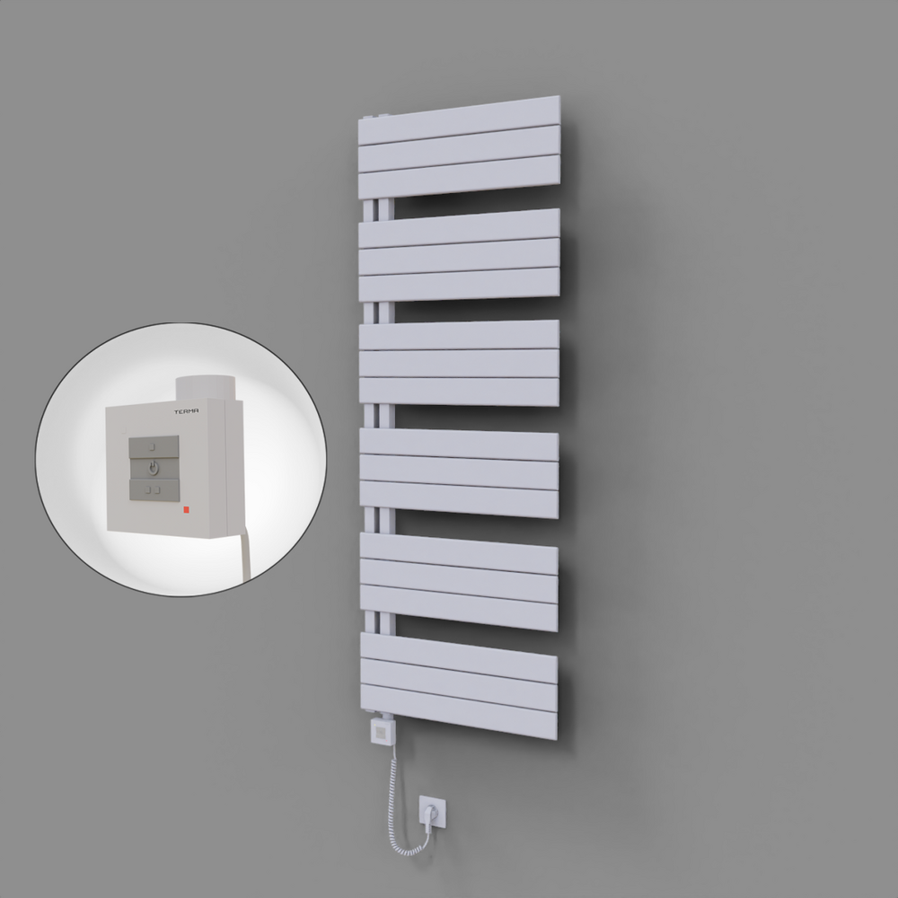 Sirius Dekoratif Elektrikli Havlupan 600x1640 Beyaz (KTX1 Termostat) 1000W Spiral Kablolu - 1