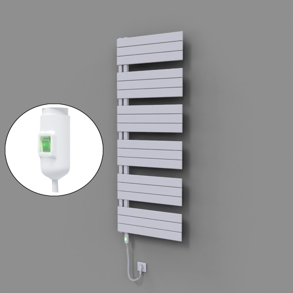 Sirius Dekoratif Elektrikli Havlupan 600x1640 Beyaz (On/Off Düğmeli) 900W - 1