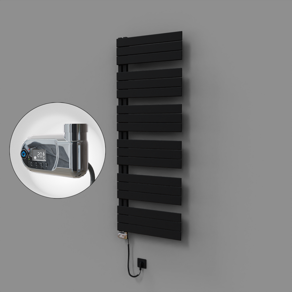 Sirius Dekoratif Elektrikli Havlupan 600x1640 Siyah (Thesis Termostat) 900W - 1