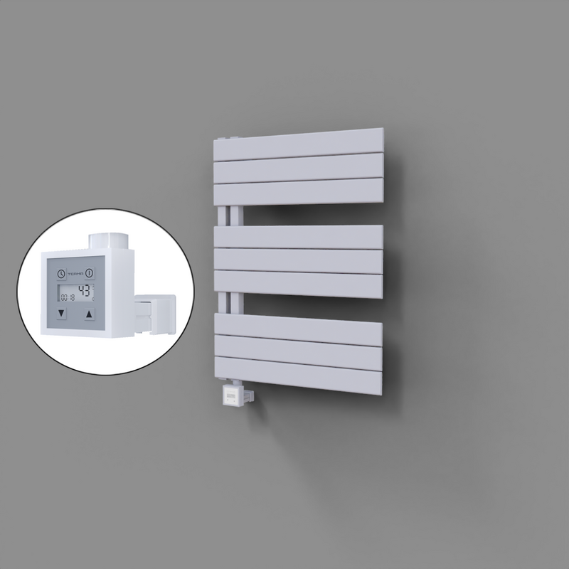 Sirius Dekoratif Elektrikli Havlupan 600x800 Beyaz (KTX3 Termostat) 600W 