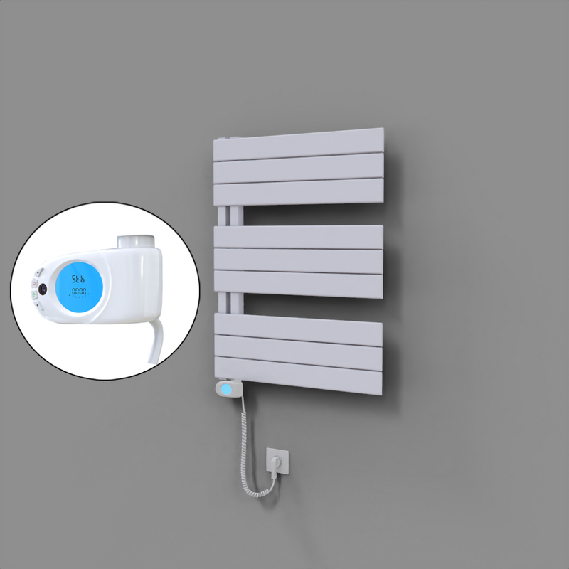 Sirius Dekoratif Elektrikli Havlupan 600x800 Beyaz (Musa Termostat) 600W 