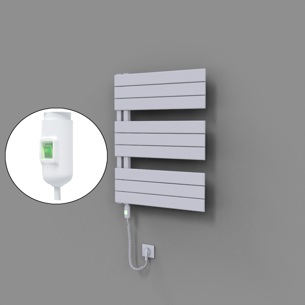 Sirius Dekoratif Elektrikli Havlupan 600x800 Beyaz (On/Off Düğmeli) 600W - 1