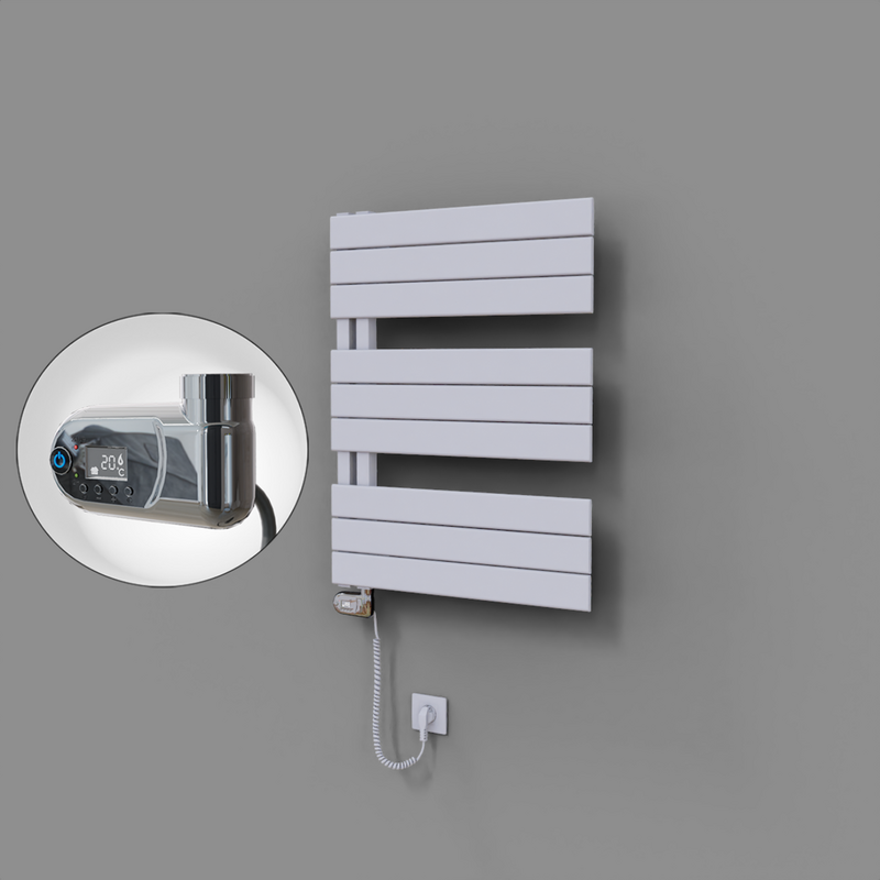 Sirius Dekoratif Elektrikli Havlupan 600x800 Beyaz (Thesis Termostat) 600W 