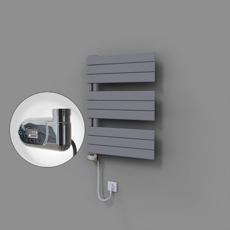 Sirius Dekoratif Elektrikli Havlupan 600x800 Gri (Thesis Termostat) 600W 