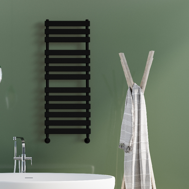 Tahiti Decorative Towel Rail 500x950 Black