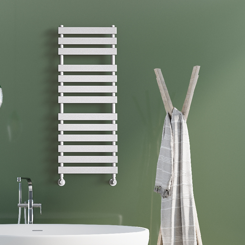 Tahiti Decorative Towel Rail 500x950 White