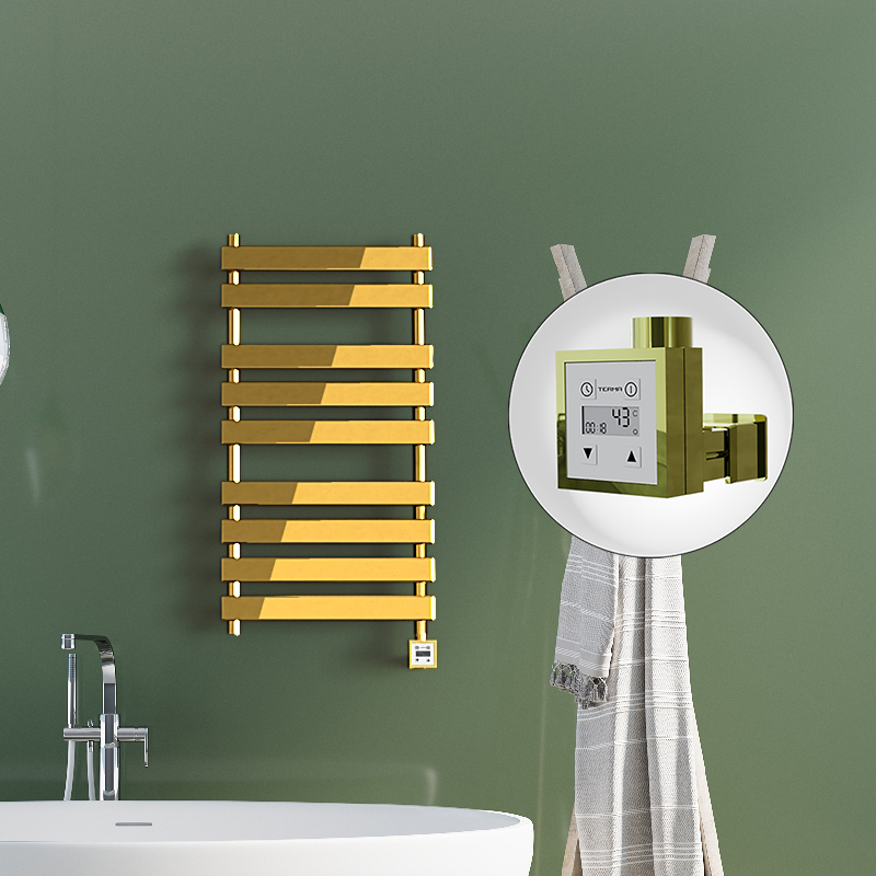 Tahiti Electric Towel Warmer 500x1300 Gold Ktx3 300 W - 1