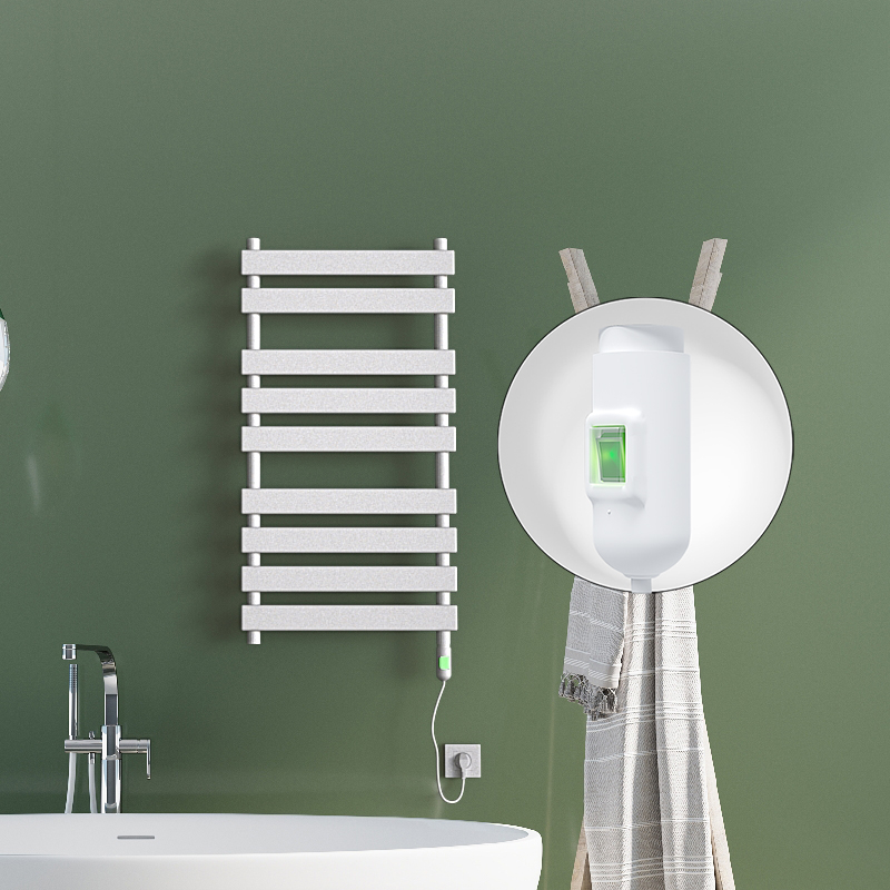 Tahiti Electric Towel Warmer 600 Watt 500x1300 White (On/Off) - 1