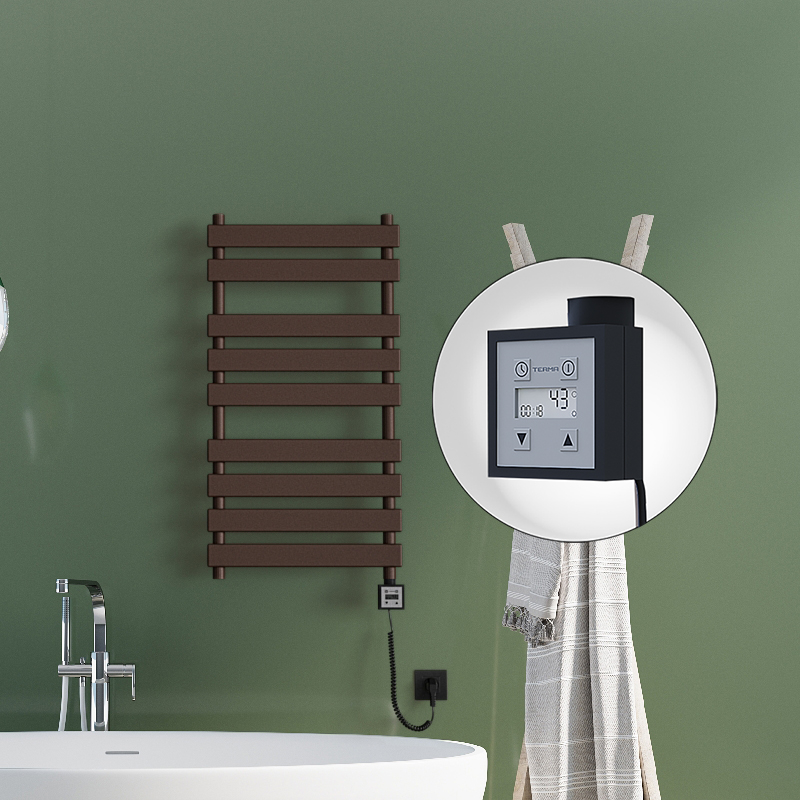 Tahiti Electric Towel Warmer 500x1300 Antique Copper Ktx3 300 W (Spiral Cable)