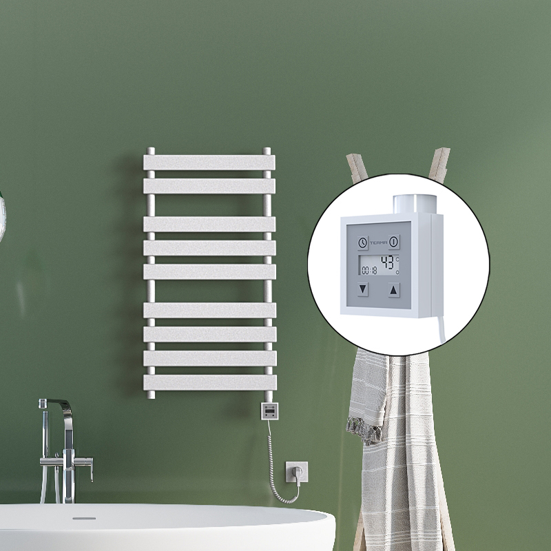 Tahiti Electric Towel Warmer 500x1300 White Ktx3 600 W (Spiral Cable)