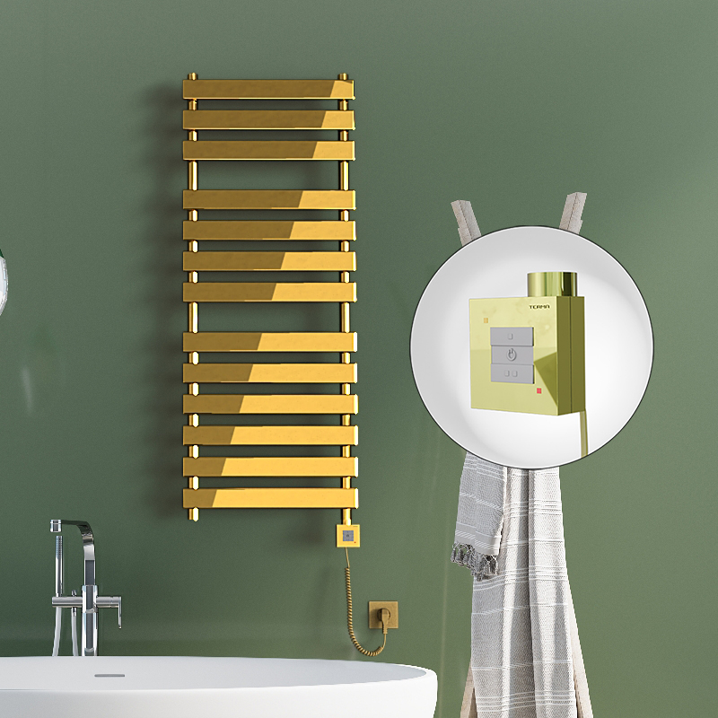Tahiti Electric Towel Warmer 500x950 Gold Ktx1 200 W (Spiral Cable)