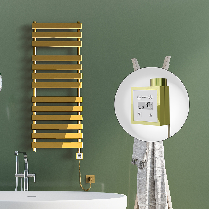 Tahiti Electric Towel Warmer 500x950 Gold Ktx3 200 W (Spiral Cable)