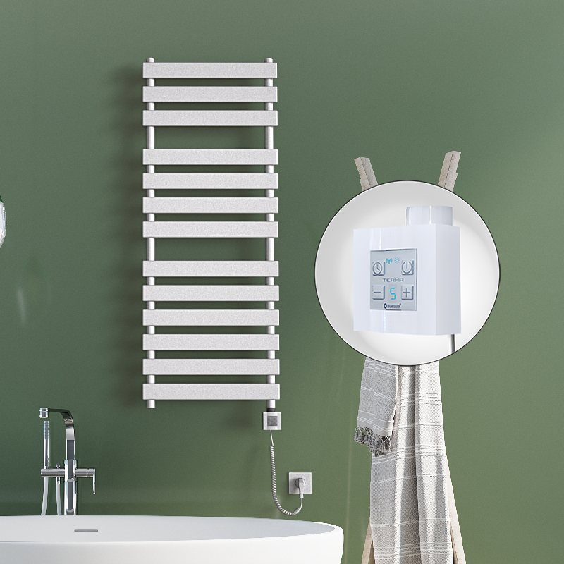 Tahiti Elektrikli Havlupan 500x950 Beyaz (KTX4 Termostat) 600W Spiral Kablolu