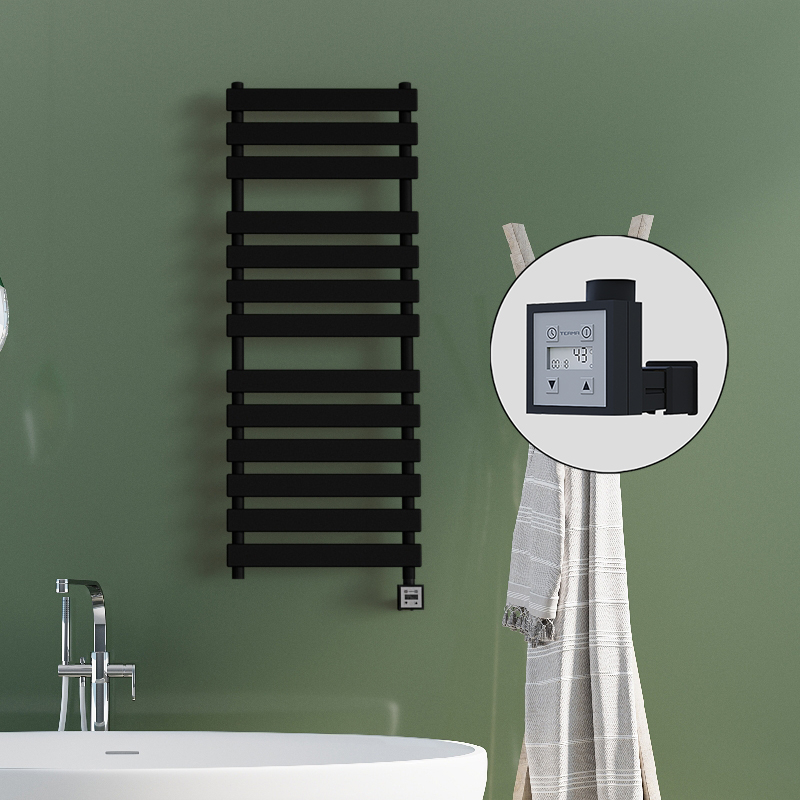 Tahiti Sèche Serviettes Electrique 500x950 Noir mat Ktx3 600 Watt - 1