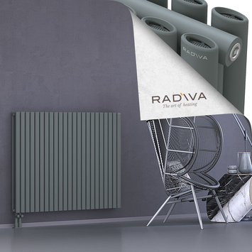 Tano Aluminium Radiator 1000x1326 Anthracite Bottom Left 50mm