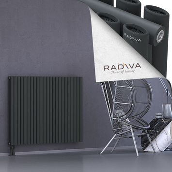 Tano Aluminium Radiator 1000x1326 Dark Anthracite Bottom Left 50mm
