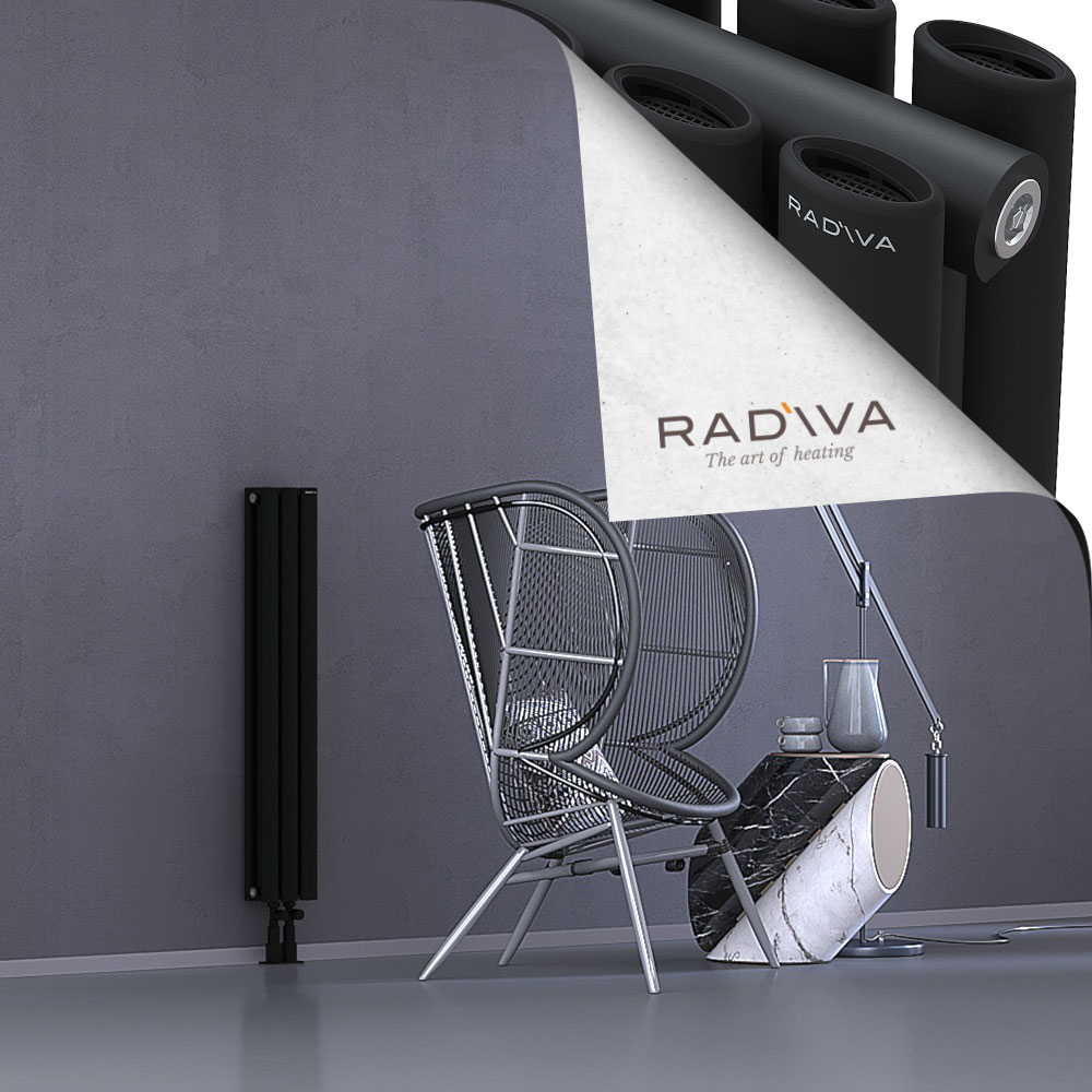 Tano Aluminium Radiator 1000x166 Black - 2
