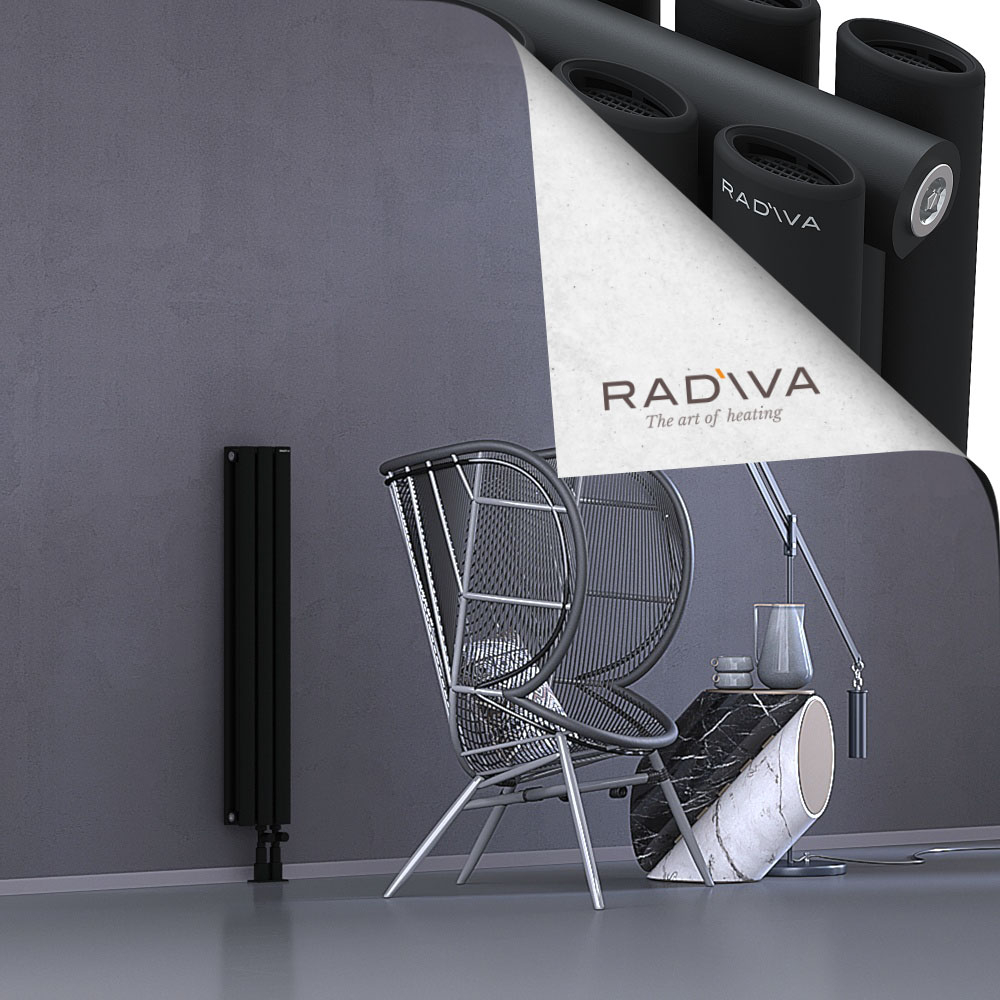 Tano Aluminium Radiator 1000x166 Black - 3