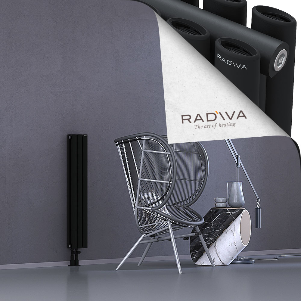 Tano Aluminium Radiator 1000x166 Black - 4