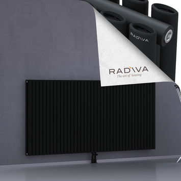 Tano Aluminium Radiator 1000x2254 Black Bottom Middle 50mm