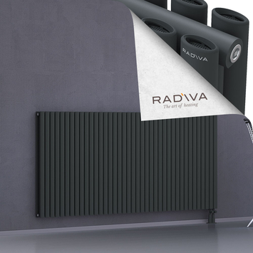 Tano Aluminium Radiator 1000x2254 Dark Anthracite Bottom Right 50mm