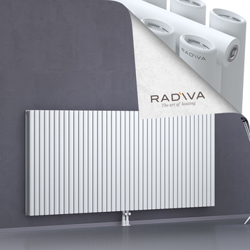 Tano Aluminium Radiator 1000x2370 White Bottom Middle 50mm