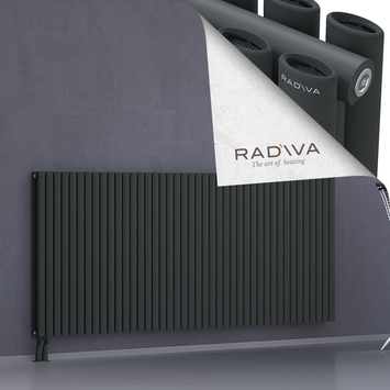Tano Aluminium Radiator 1000x2428 Dark Anthracite Bottom Left 50mm