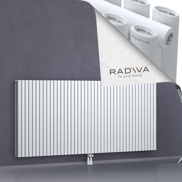 Tano Aluminium Radiator 1000x2428 White Bottom Middle 50mm