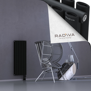 Tano Aluminium Radiator 1000x398 Black Bottom Right 50mm