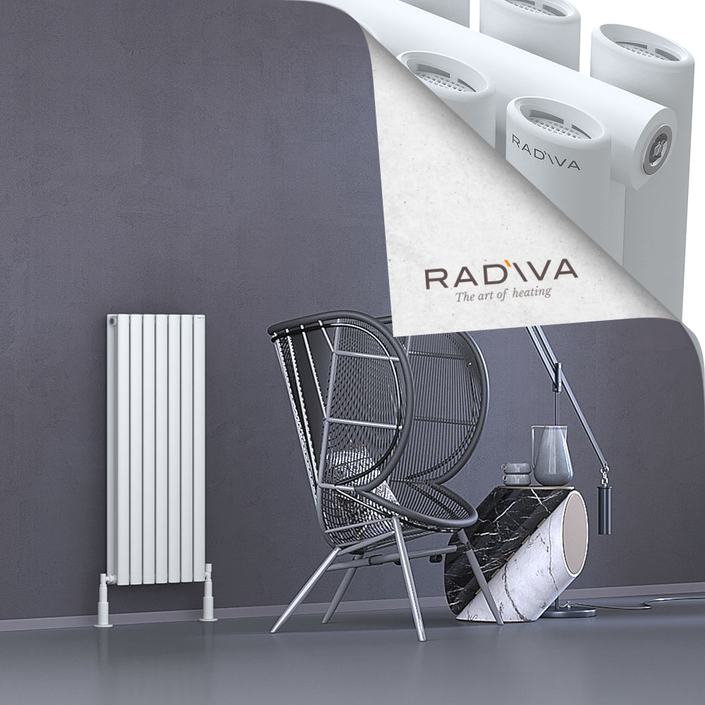 Tano Aluminium Radiator 1000x398 White - 1