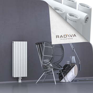 Tano Aluminium Radiator 1000x456 White Bottom Middle 50mm