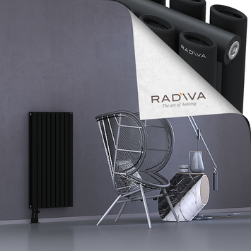 Tano Aluminium Radiator 1000x514 Black Bottom Left 50mm