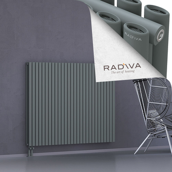 Tano Aluminium Radiator 1200x1616 Anthracite Bottom Left 50mm