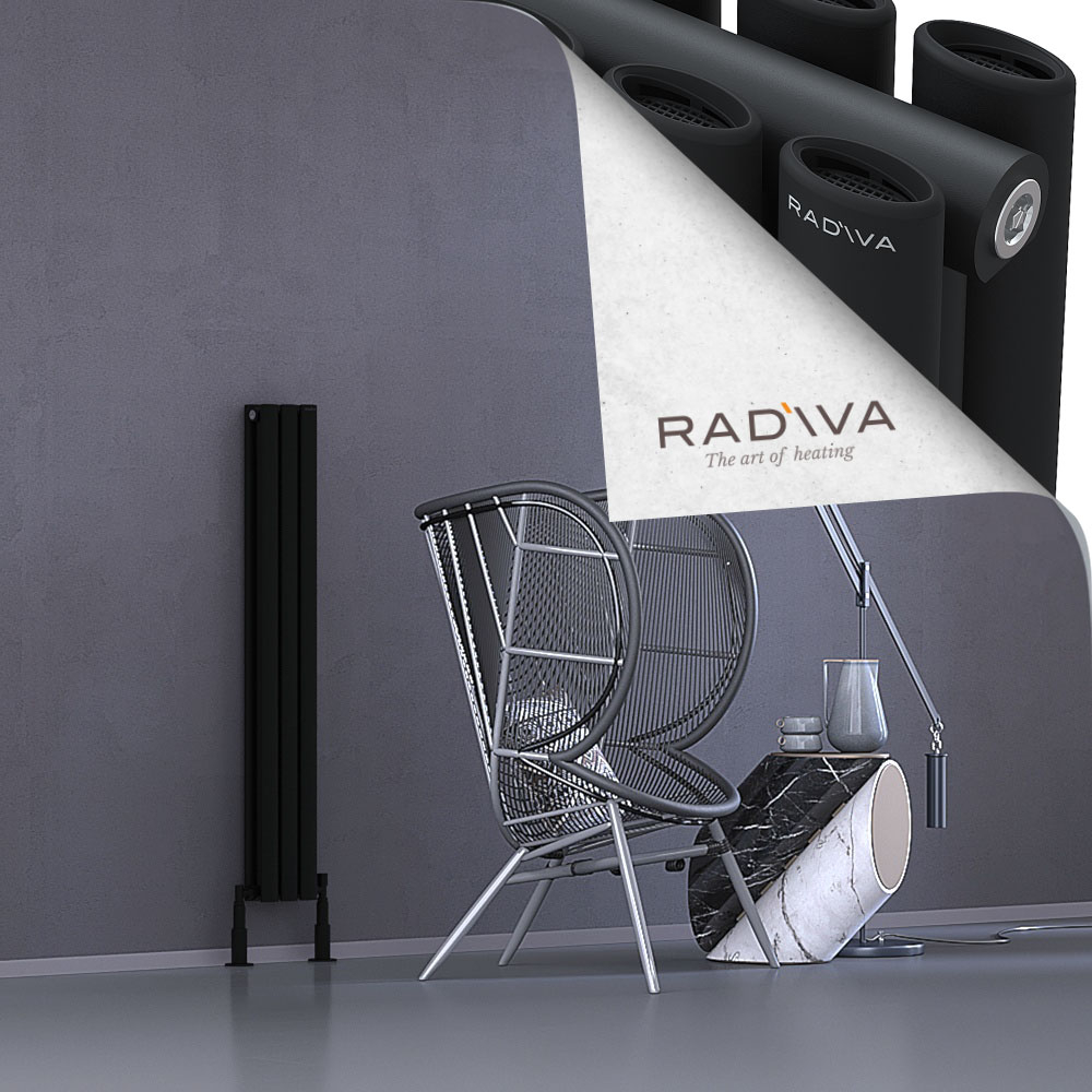 Tano Aluminium Radiator 1200x166 Black - 1