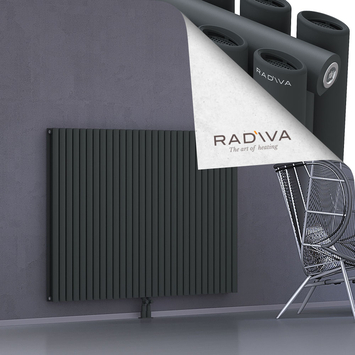 Tano Aluminium Radiator 1200x1674 Dark Anthracite Bottom Middle 50mm