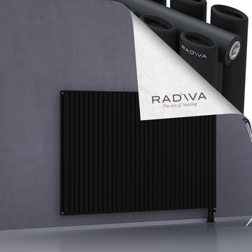 Tano Aluminium Radiator 1200x1964 Black Bottom Right 50mm