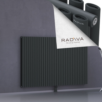 Tano Aluminium Radiator 1200x2080 Dark Anthracite Bottom Middle 50mm