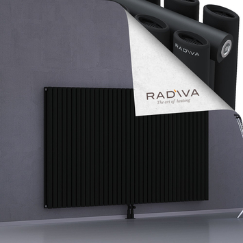 Tano Aluminium Radiator 1200x2138 Black Bottom Middle 50mm