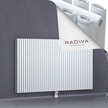Tano Aluminium Radiator 1200x2254 White Bottom Middle 50mm