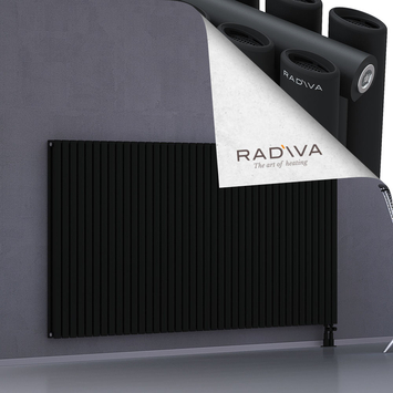 Tano Aluminium Radiator 1200x2312 Black Bottom Right 50mm