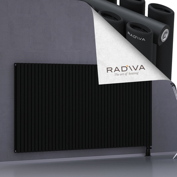 Tano Aluminium Radiator 1200x2428 Black Bottom Right 50mm