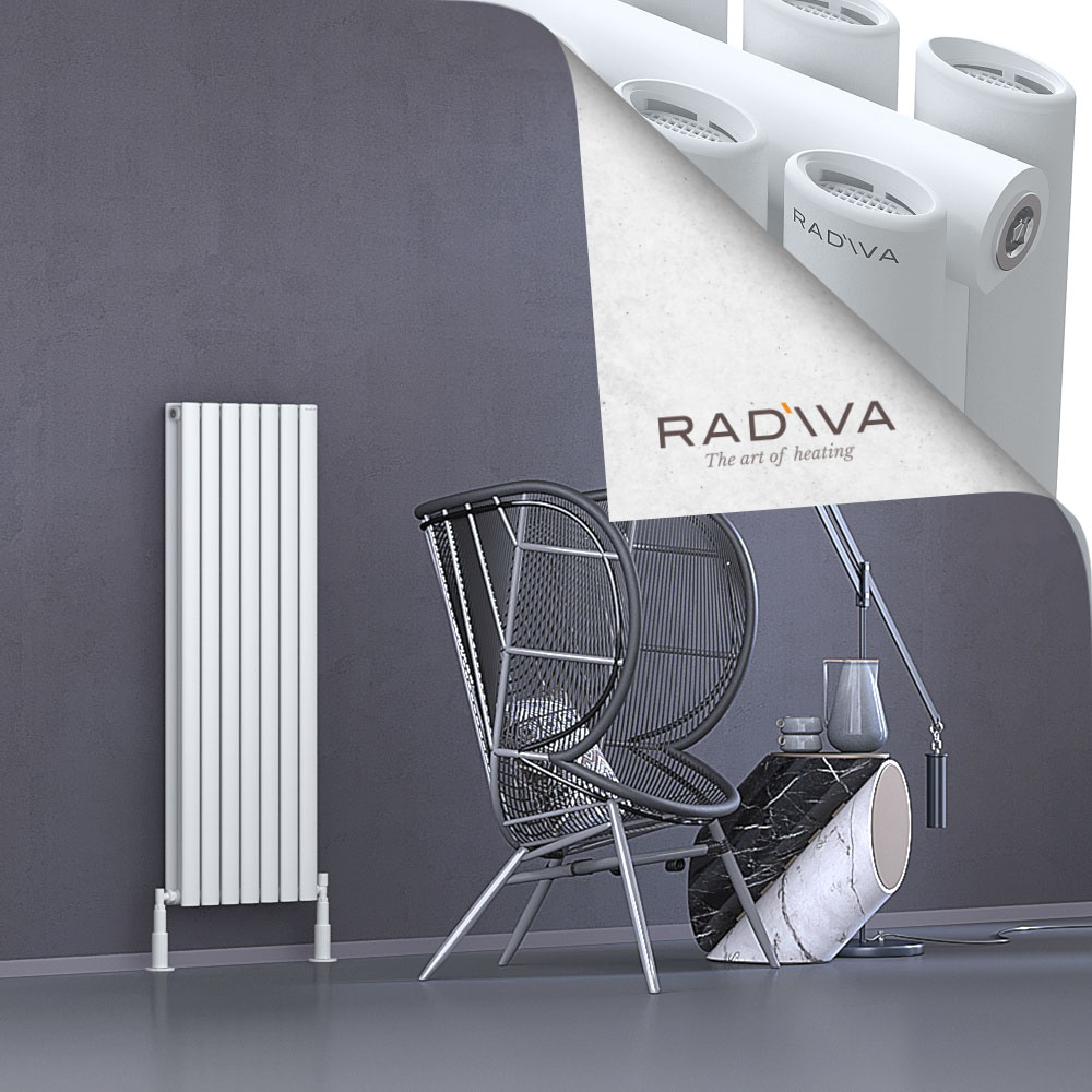 Tano Aluminium Radiator 1200x398 White - 1