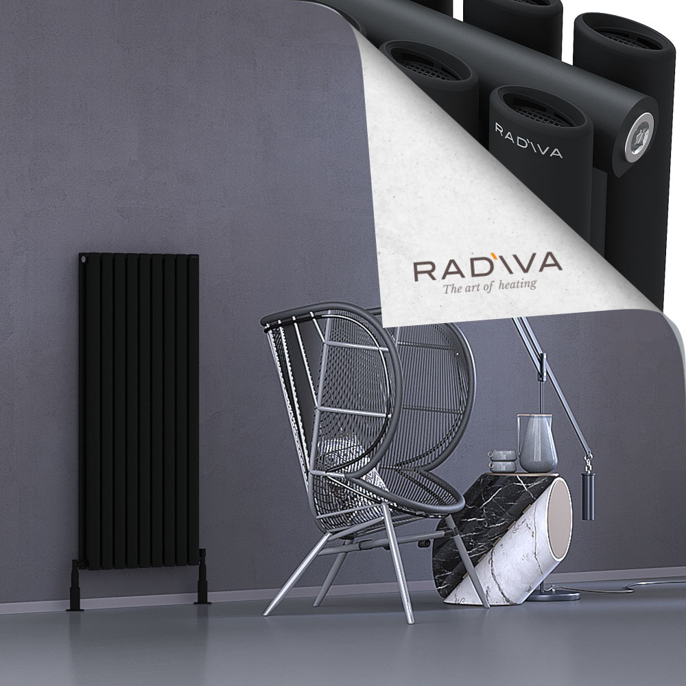 Tano Aluminium Radiator 1200x514 Black - 1