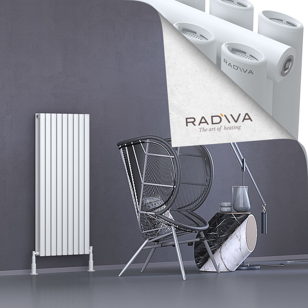 Tano Aluminium Radiator 1200x514 White - 1