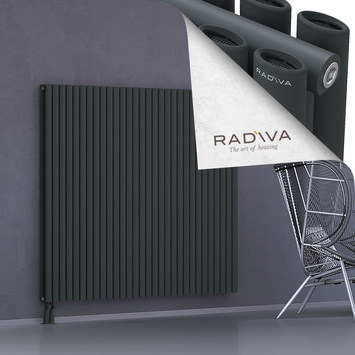 Tano Aluminium Radiator 1500x1732 Dark Anthracite Bottom Left 50mm