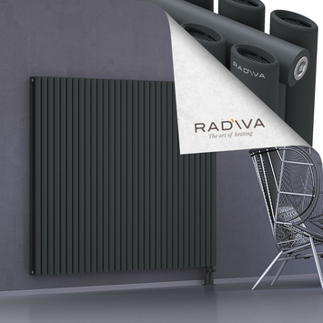Tano Aluminium Radiator 1500x1790 Dark Anthracite Bottom Right 50mm