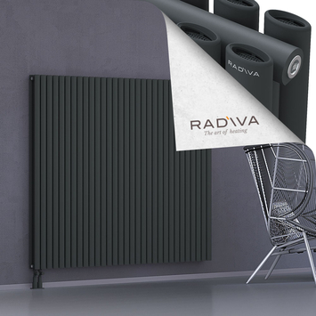 Tano Aluminium Radiator 1500x1790 Dark Anthracite Bottom Left 50mm