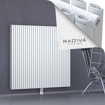 Tano Aluminium Radiator 1500x1790 White Bottom Middle 50mm